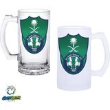 Ghostbastır Design Al Ahli F.c. Kulplu Bira Bardağı Buzlu Veya Şeffaf Seçenekli 0257 - 500 ml