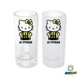 Ghostbastır Design Al Ittihad Hello Kitty Buzlu / Buzsuz Seçenekli Rakı Bardağı – 1 Adet Şık Sunum Bardağı 0296