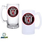 Ghostbastır Design Al Jazira F.c. Kulplu Bira Bardağı Buzlu Veya Şeffaf Seçenekli 0266 - 500 ml