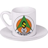 Ghostbastır Design Alanyaspor Türk Kahvesi Fincanı 044 - Beyaz- Renkli - 0,60 ml
