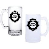 Ghostbastır Design Altayspor Kulplu Bira Bardağı Buzlu Veya Şeffaf Seçenekli 010 - 1 Adet - 500 ml