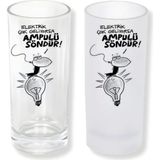 Ghostbastır Design Ampulü Söndür Buzlu / Buzsuz Seçenekli Rakı Bardağı – 1 Adet Şık Sunum Bardağı 057 - 200 ml