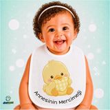 Ghostbastır Design Annesinin Mercimeği Keten Bebek Mama Önlüğü – Yumuşak, Emici, Yıkanabilir, Özel Tasarım P003 - Çok Renkli - 0+ Ay