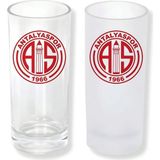 Ghostbastır Design Antalyaspor Buzlu / Buzsuz Seçenekli Rakı Bardağı – 1 Adet Şık Sunum Bardağı 011 - Şeffaf - 200 ml