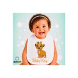 Ghostbastır Design Aslan Kral Keten Bebek Mama Önlüğü – Yumuşak, Emici, Yıkanabilir, Özel Tasarım P009