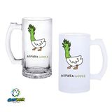 Ghostbastır Design Asparakaz Kulplu Bira Bardağı Buzlu veya Şeffaf Seçenekli 0269
