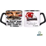 Ghostbastır Design Atatürk Kupa Bardak | Tek Adet 0624 - Renkli - 250 ml