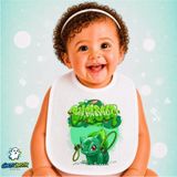 Ghostbastır Design Balbasaur Keten Bebek Mama Önlüğü – Yumuşak, Emici, Yıkanabilir, Özel Tasarım P007 - Çok Renkli - 0+ Ay