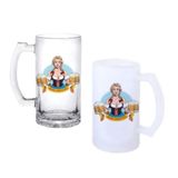 Ghostbastır Design Bar Girl Bira Bardağı 500 cc Cam Buzlu veya Buzsuz Seçenekleriyle 0524