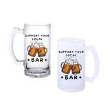 Ghostbastır Design Bar Yazılı Bira Bardağı 500 cc Cam Buzlu veya Buzsuz Seçenekleriyle 0996