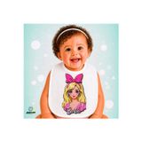 Ghostbastır Design Barbie Keten Bebek Mama Önlüğü – Yumuşak, Emici, Yıkanabilir, Özel Tasarım P008
