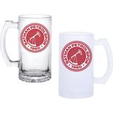 Ghostbastır Design Batman Petrolspor Kulplu Bira Bardağı Buzlu Veya Şeffaf Seçenekli 025 - 1 Adet - 500 ml