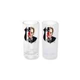 Ghostbastır Design Beşiktaş Atatürk Buzlu / Buzsuz Seçenekli Rakı Bardağı – 1 Adet Şık Sunum Bardağı 0114