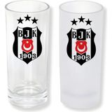 Ghostbastır Design Beşiktaş Buzlu / Buzsuz Seçenekli Rakı Bardağı – 1 Adet Şık Sunum Bardağı 046 - Şeffaf - 200 ml