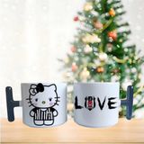 Ghostbastır Design Beşiktaş Hello Kitty Kupa Bardak | Tek Adet 0253 - Renkli - 250 ml