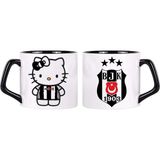 Ghostbastır Design Beşiktaş Hello Kitty Kupa Bardak | Tek Adet 0254 - Renkli - 250 ml