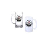 Ghostbastır Design Beşiktaş Kulplu Bira Bardağı Buzlu Veya Şeffaf Seçenekli 0129