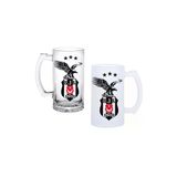 Ghostbastır Design Beşiktaş Kulplu Bira Bardağı Buzlu Veya Şeffaf Seçenekli 0131