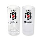 Ghostbastır Design Beşiktaş Rakı Bardağı Cam 200 cc Buzlu ya da Buzsuz Seçenekleriyle 1109