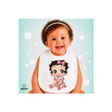 Ghostbastır Design Betty Boop Keten Bebek Mama Önlüğü – Yumuşak, Emici, Yıkanabilir, Özel Tasarım P013