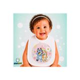 Ghostbastır Design Bluey Keten Bebek Mama Önlüğü – Yumuşak, Emici, Yıkanabilir, Özel Tasarım P017