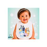 Ghostbastır Design Bluey Keten Bebek Mama Önlüğü – Yumuşak, Emici, Yıkanabilir, Özel Tasarım P020