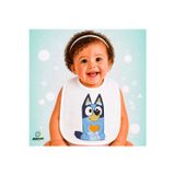 Ghostbastır Design Bluey Keten Bebek Mama Önlüğü – Yumuşak, Emici, Yıkanabilir, Özel Tasarım P022