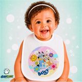 Ghostbastır Design Bluey Keten Bebek Mama Önlüğü – Yumuşak, Emici, Yıkanabilir, Özel Tasarım P023 - Çok Renkli - 0+ Ay