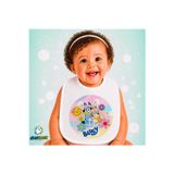 Ghostbastır Design Bluey Keten Bebek Mama Önlüğü – Yumuşak, Emici, Yıkanabilir, Özel Tasarım P023
