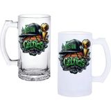 Ghostbastır Design Boston Celtics Kulplu Bira Bardağı Buzlu Veya Şeffaf Seçenekli 041 - 500 ml