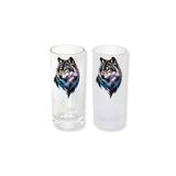 Ghostbastır Design Bozkurt Buzlu / Buzsuz Seçenekli Rakı Bardağı – 1 Adet Şık Sunum Bardağı 0124
