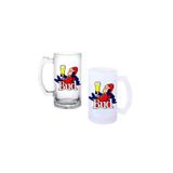Ghostbastır Design Bud Kulplu Bira Bardağı Buzlu Veya Şeffaf Seçenekli 045