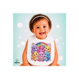 Ghostbastır Design Care Bears Keten Bebek Mama Önlüğü – Yumuşak, Emici, Yıkanabilir, Özel Tasarım P033