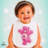 Ghostbastır Design Care Bears Keten Bebek Mama Önlüğü – Yumuşak, Emici, Yıkanabilir, Özel Tasarım P034 - Çok Renkli - 0+ Ay