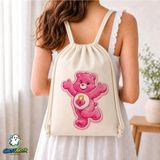 Ghostbastır Design Carebears Büzgülü Keten Çanta C058 - Bej
