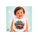 Ghostbastır Design Cars Mcqueen Keten Bebek Mama Önlüğü – Yumuşak, Emici, Yıkanabilir, Özel Tasarım P036