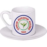 Ghostbastır Design Çaykur Rizespor Türk Kahvesi Fincanı 055 - Beyaz- Renkli - 0,60 ml