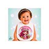 Ghostbastır Design Çilek Kız Keten Bebek Mama Önlüğü – Yumuşak, Emici, Yıkanabilir, Özel Tasarım P039