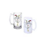 Ghostbastır Design Dansçı Tavuk Kulplu Bira Bardağı Buzlu Veya Şeffaf Seçenekli 051