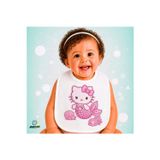 Ghostbastır Design Deniz Kızı Hello Kitty Keten Bebek Mama Önlüğü – Yumuşak, Emici, Yıkanabilir, Özel Tasarım P043