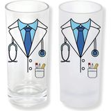 Ghostbastır Design Doktor Önlüğü Buzlu / Buzsuz Seçenekli Rakı Bardağı – 1 Adet Şık Sunum Bardağı 0103 - 200 ml