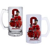 Ghostbastır Design Dominik Szoboszlai Kulplu Bira Bardağı Buzlu Veya Şeffaf Seçenekli 053 - 500 ml