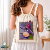 Ghostbastır Design Eeyore Büzgülü Keten Çanta C083 - Bej