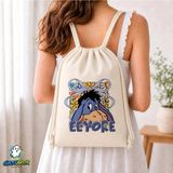 Ghostbastır Design Eeyore Büzgülü Keten Çanta C088 - Bej