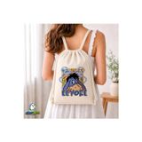Ghostbastır Design Eeyore Büzgülü Keten Çanta C088
