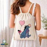 Ghostbastır Design Eeyore Büzgülü Keten Çanta C089 - Bej