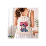 Ghostbastır Design Eeyore Büzgülü Keten Çanta C090