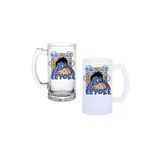 Ghostbastır Design Eeyore Kulplu Bira Bardağı Buzlu Veya Şeffaf Seçenekli 058