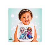 Ghostbastır Design Elsa Frozen Keten Bebek Mama Önlüğü – Yumuşak, Emici, Yıkanabilir, Özel Tasarım P054