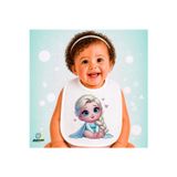 Ghostbastır Design Elsa Keten Bebek Mama Önlüğü – Yumuşak, Emici, Yıkanabilir, Özel Tasarım P053